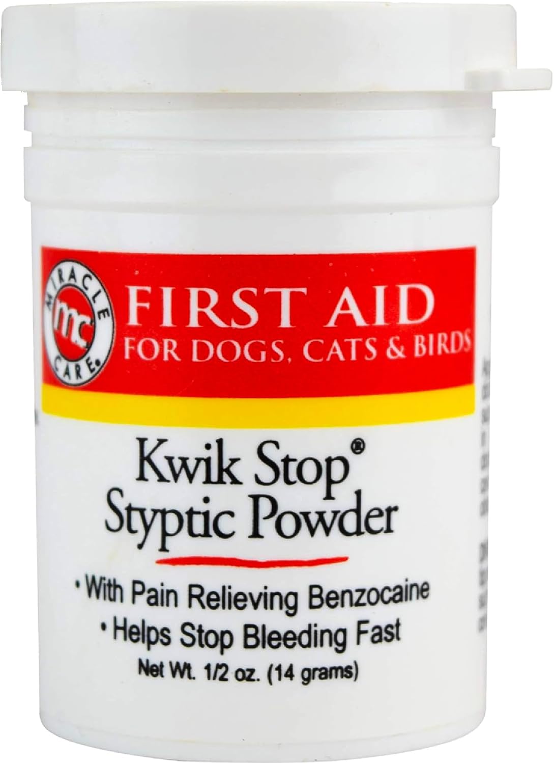 Kwik stop styptic powder jar